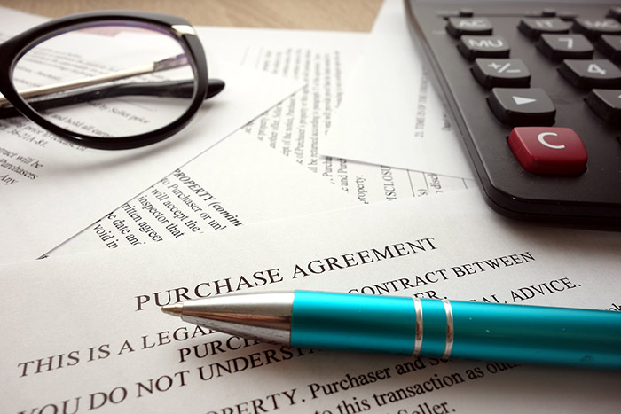 Purchase Agreement papers